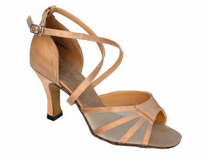 Ladies Rhythym/Latin 2630LEDSS Brown Satin