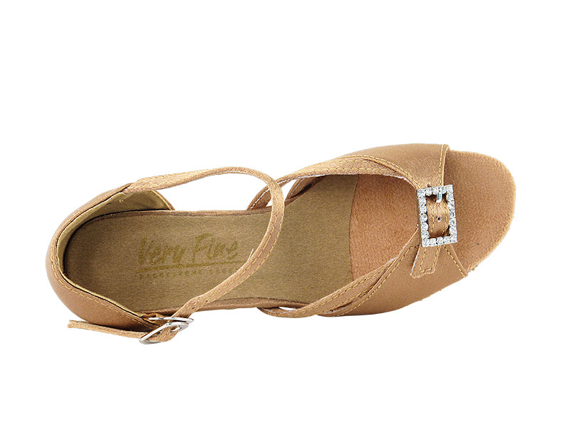 Girls' Latin 1720G Brown Satin