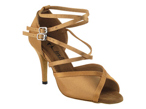 Ladies Rhythym/Latin 2630LEDSS Brown Satin