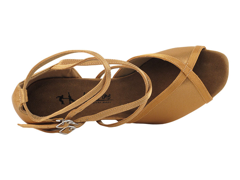 Ladies Rhythym/Latin 2630LEDSS Brown Satin