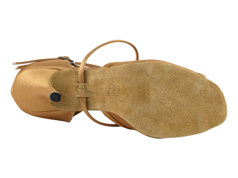 Ladies Rhythym/Latin 2630LEDSS Brown Satin