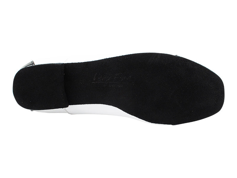 Men's Smooth/Standard C916102 Black Patent & White Leather