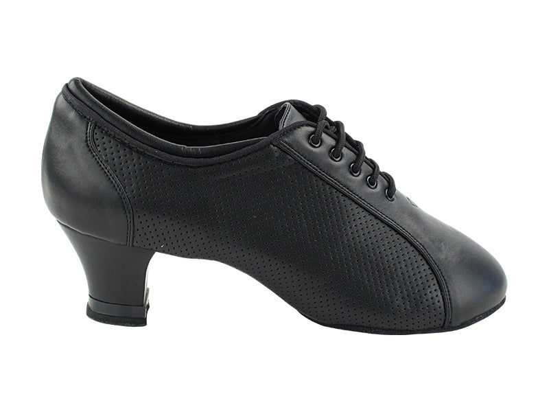 Ladies Practice CD1119B Black Perforated Leather
