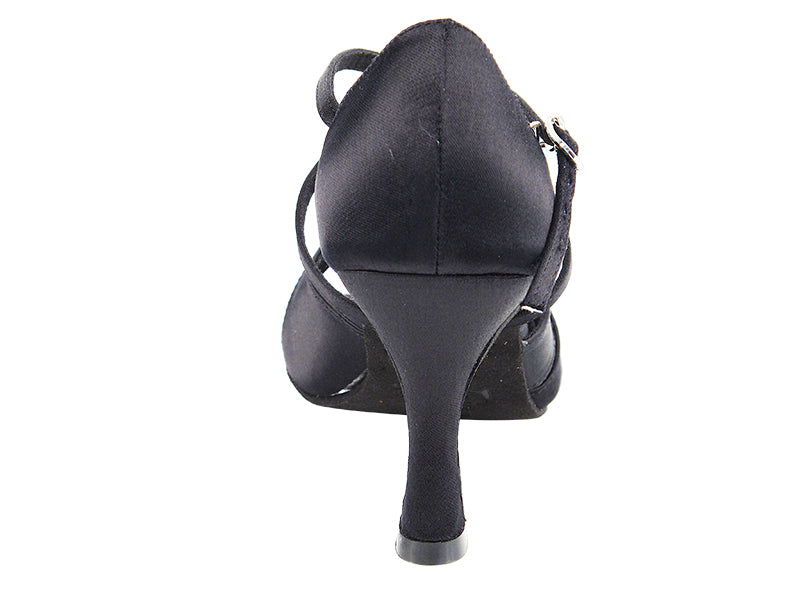 Ladies Rhythm/Latin S92307 Black Satin