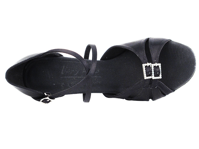 Ladies Rhythm/Latin S92307 Black Satin