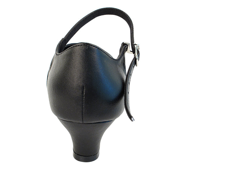 Ladies Cuban Heel SERA3542 Black Leather