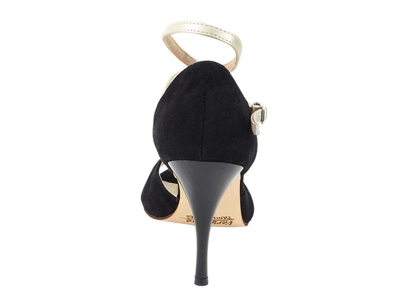 Ladies Tango VFTango 020 Black Suede/Light Gold Leather