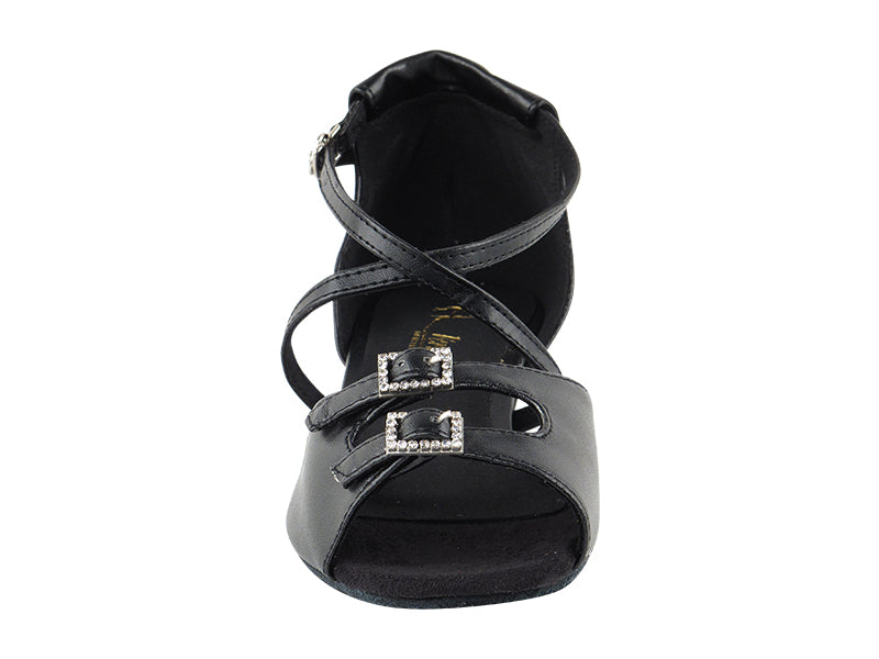 Ladies Flat Heel 1620FT Black Leather