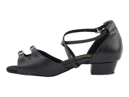Ladies Flat Heel 1620FT Black Leather