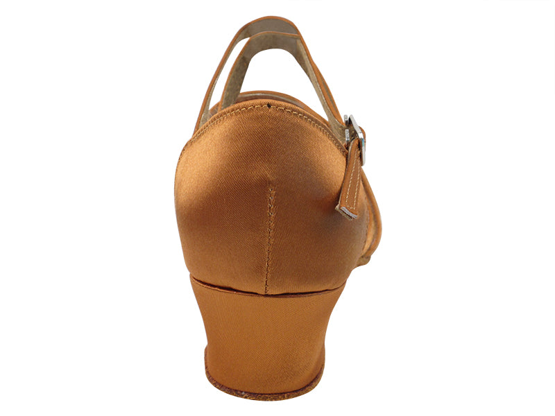 Girls' Latin 1670CG Dark Tan Satin