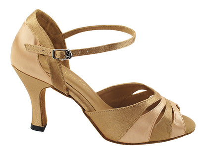 Ladies Rhythm/Latin 3749LEDSS Brown Satin/Light Brown Satin