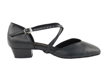 Ladies Flat Heel 9691FT Black Leather