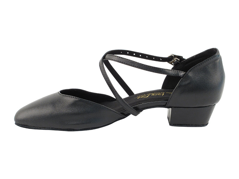 Ladies Flat Heel 9691FT Black Leather