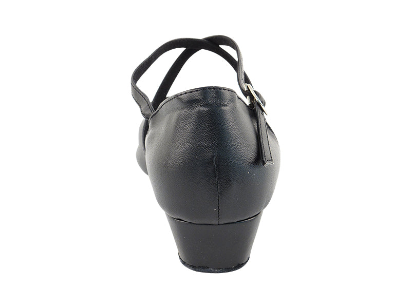 Ladies Flat Heel 9691FT Black Leather