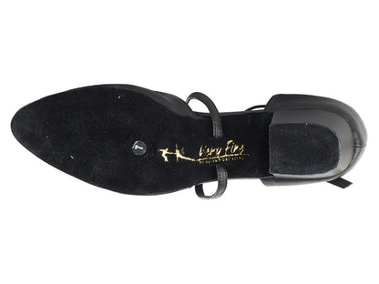 Ladies Flat Heel 9691FT Black Leather