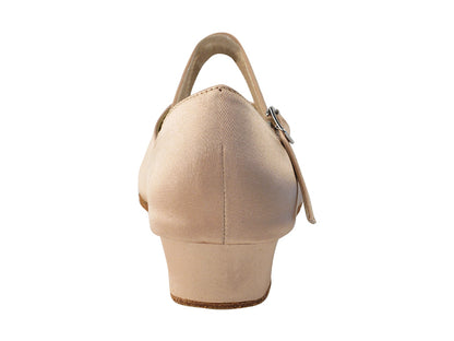 Ladies Flat Heel 9691FT Flesh Satin