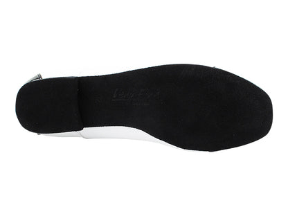 Men's Smooth/Standard C916102 Black Patent & White Leather