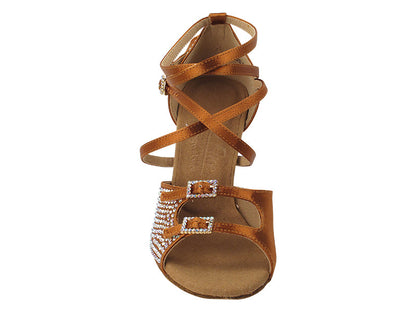 Ladies Crystal Collection S1004CC Copper Tan Satin