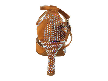 Ladies Crystal Collection S1004CC Copper Tan Satin