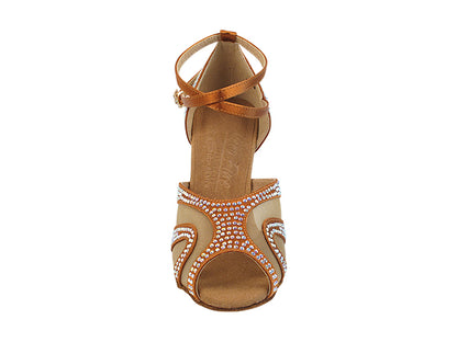 Ladies Crystal Collection S1005CC Copper Tan Satin