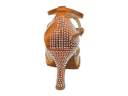 Ladies Crystal Collection S1005CC Copper Tan Satin