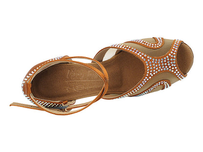 Ladies Crystal Collection S1005CC Copper Tan Satin