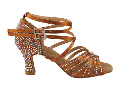 Ladies Crystal Collection S1006CC Copper Tan Satin
