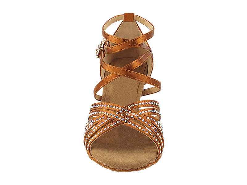 Ladies Crystal Collection S1006CC Copper Tan Satin