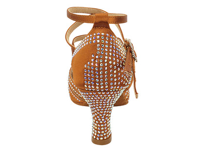 Ladies Crystal Collection S1006CC Copper Tan Satin