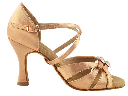 Ladies Rhythm/Latin S92307 Tan Satin