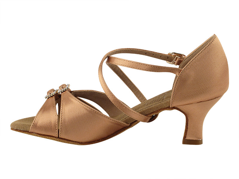 Ladies Rhythm/Latin S92307 Tan Satin
