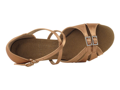 Ladies Rhythm/Latin S92307 Tan Satin