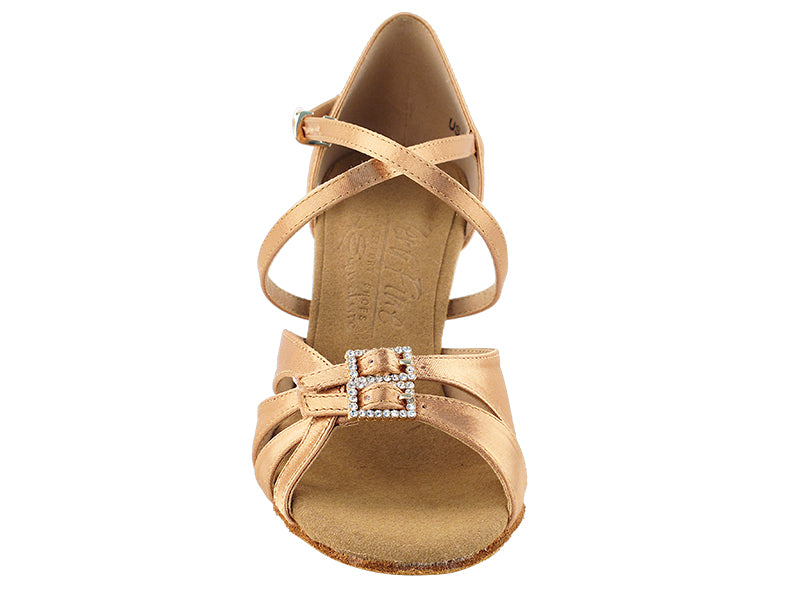 Ladies Rhythm/Latin S92307 Tan Satin