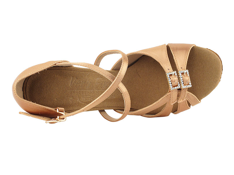 Ladies Rhythm/Latin S92307 Tan Satin