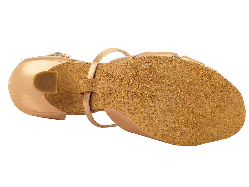 Ladies Rhythm/Latin S92307 Tan Satin