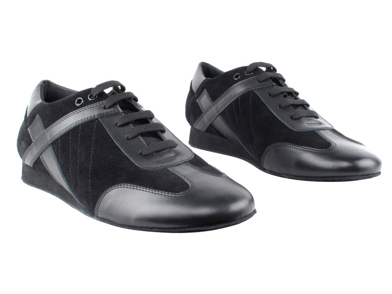 Men's Casual/Practice SERO106BBX Black Leather & Black Suede
