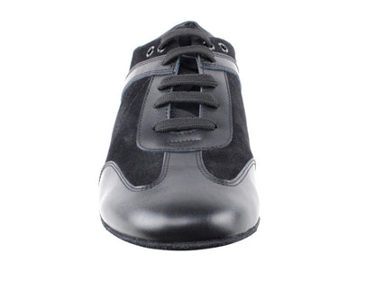 Men's Casual/Practice SERO106BBX Black Leather & Black Suede