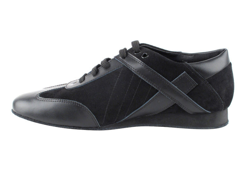 Men's Casual/Practice SERO106BBX Black Leather & Black Suede