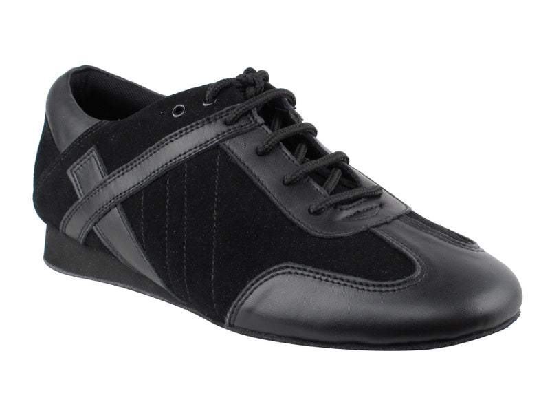 Men's Casual/Practice SERO106BBX Black Leather & Black Suede