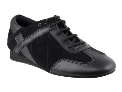 Men's Casual/Practice SERO106BBX Black Leather & Black Suede