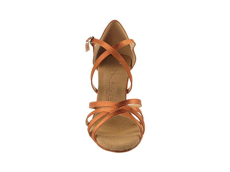 Ladies Rhythm/Latin SERA1606 Dark Tan Satin