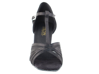 Ladies Rhythm and Latin SERA16612 Black Satin/Black Mesh