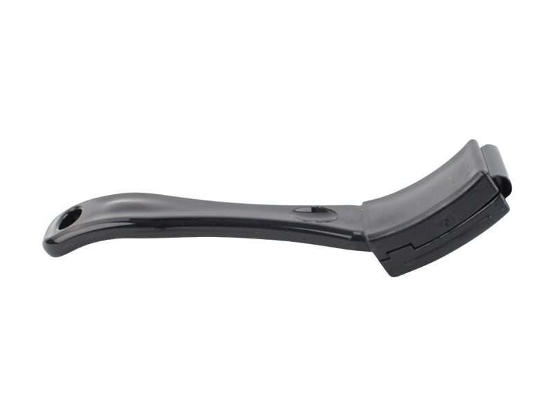 Plastic Handle Suede Sole Shoe Brush - Black